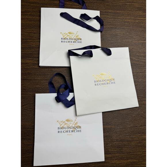 Biologique Recherche Set of 3 Shopping Bags 9x9" - Picture 1 of 4